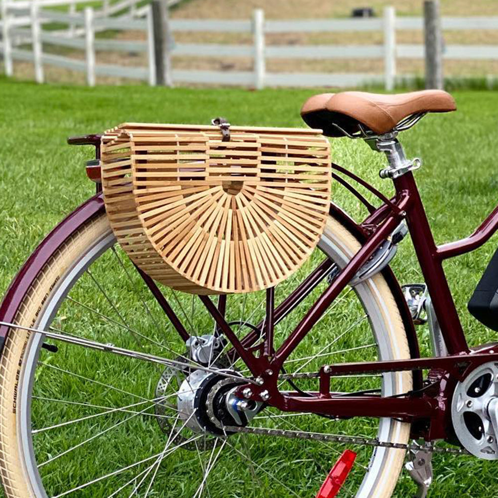 Half Circle Bamboo Bike Bag