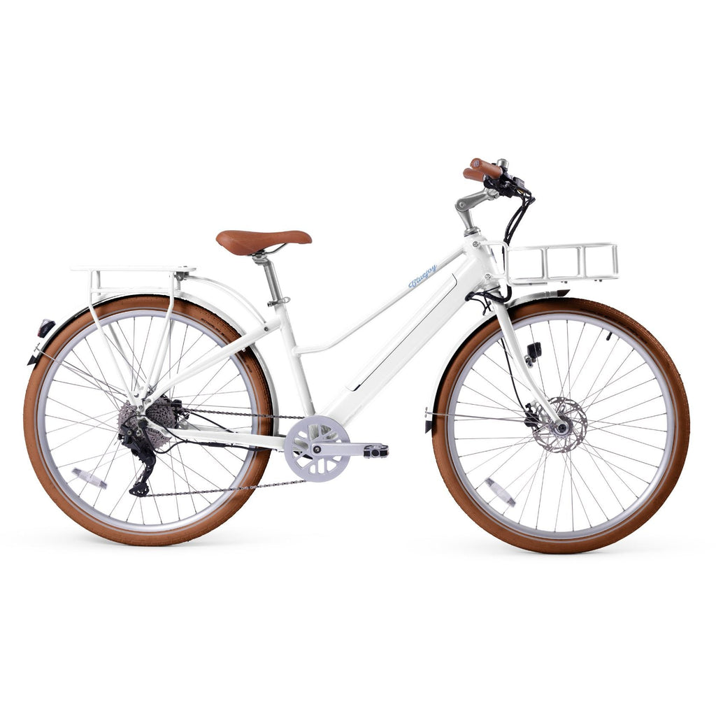 Bluejay Premiere Lite - Modern White Electric Bike